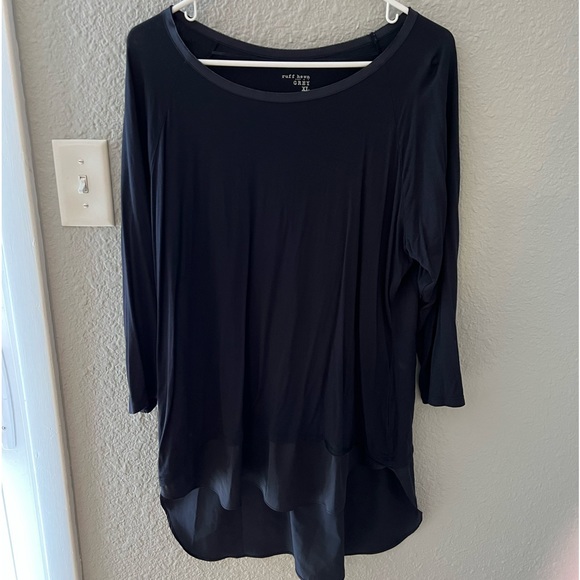 Blue Tunic Blouse XL - Picture 1 of 4
